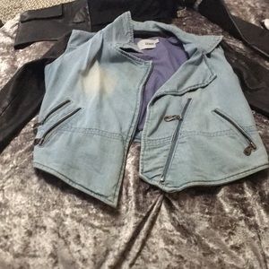 Doma Denim and leather jacket